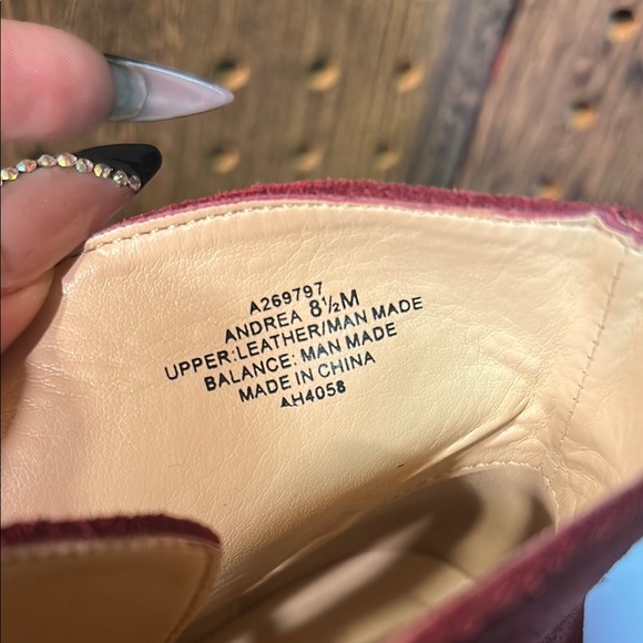 Women's Suede Lace-Up Wedge Boots - Picture 6 of 6